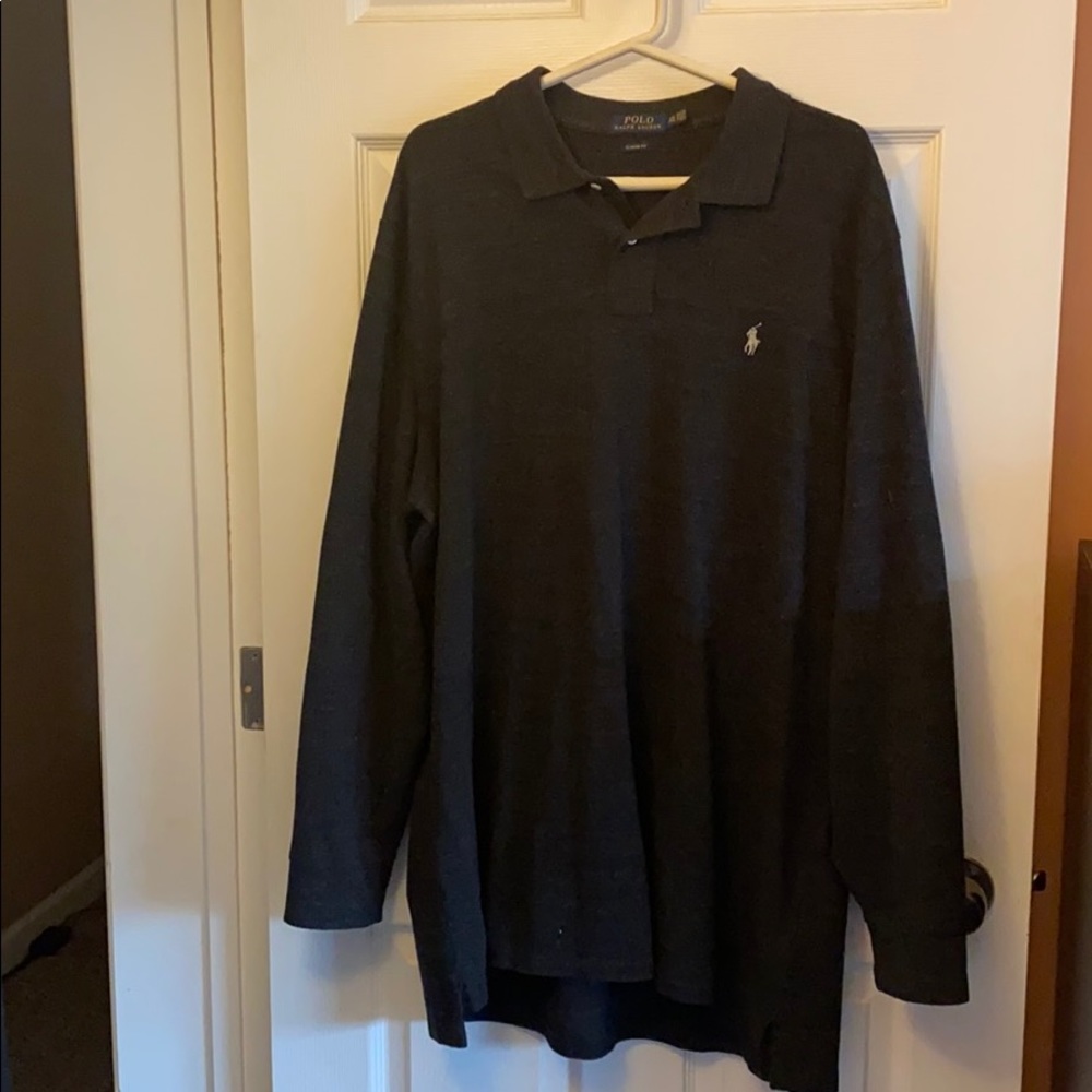 Men’s charcoal Black Polo shirt XXL